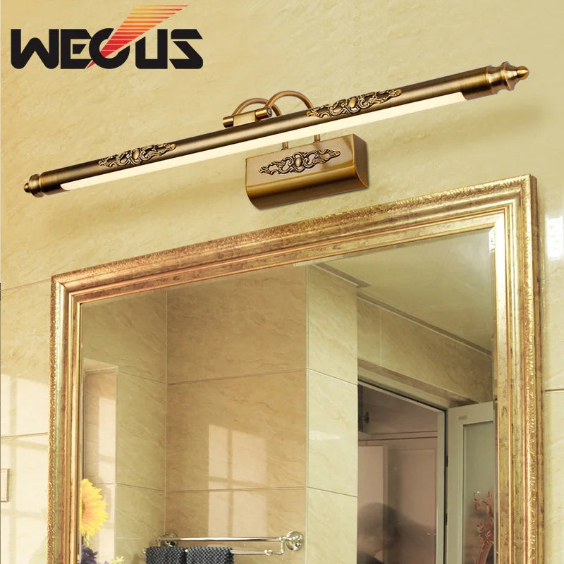 CowLost | product_id-golden-8w-500mm-bronze-led-bathroom-wall-light-european-mirror-lamp |1