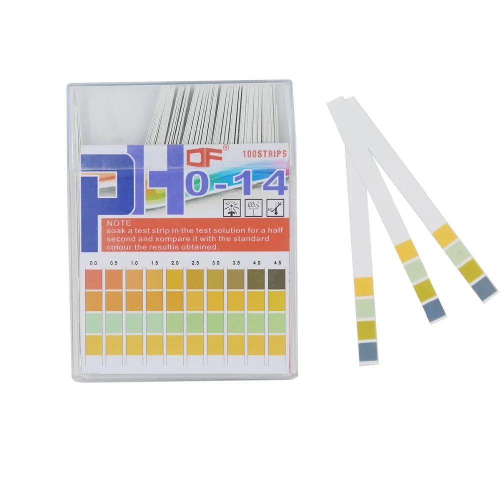 PH 0-14 Test Paper Litmus Strips 80 PCS for Saliva, Urine, Water, Soil Testing