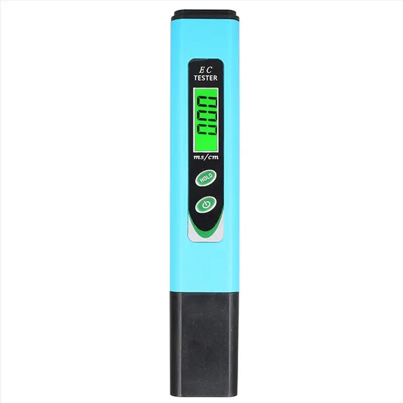 EC Meter Tester 19.99 ms/cm Water Quality Electrical Measurement LCD Display with Backlight
