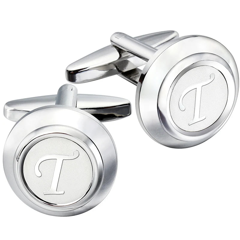 CowLost | clothing-accessories-hawson-classic-metal-mens-cufflinks-a-z-initials-set |11