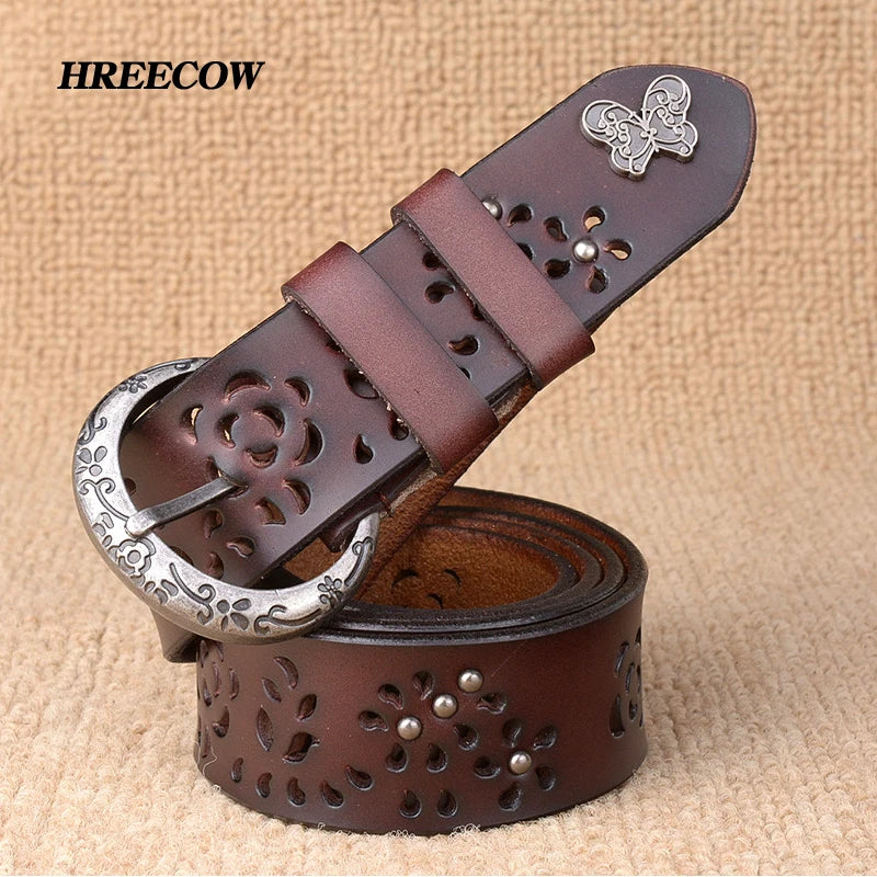 CowLost | women-belt-genuine-leather-bow-luxury-strap |1