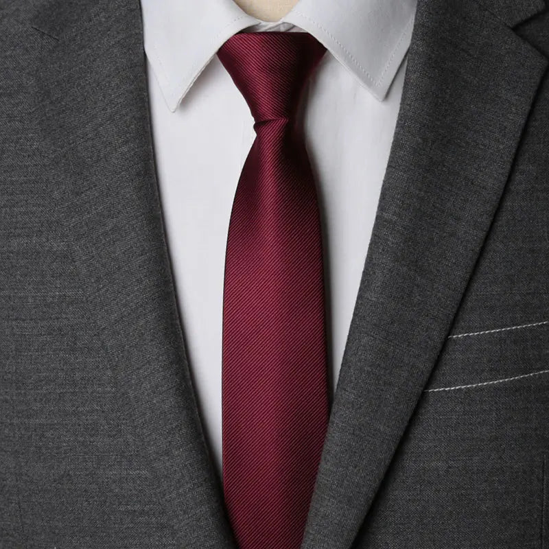 CowLost | men-necktie-zipper-lazy-tie-fashion-solid-6cm |17