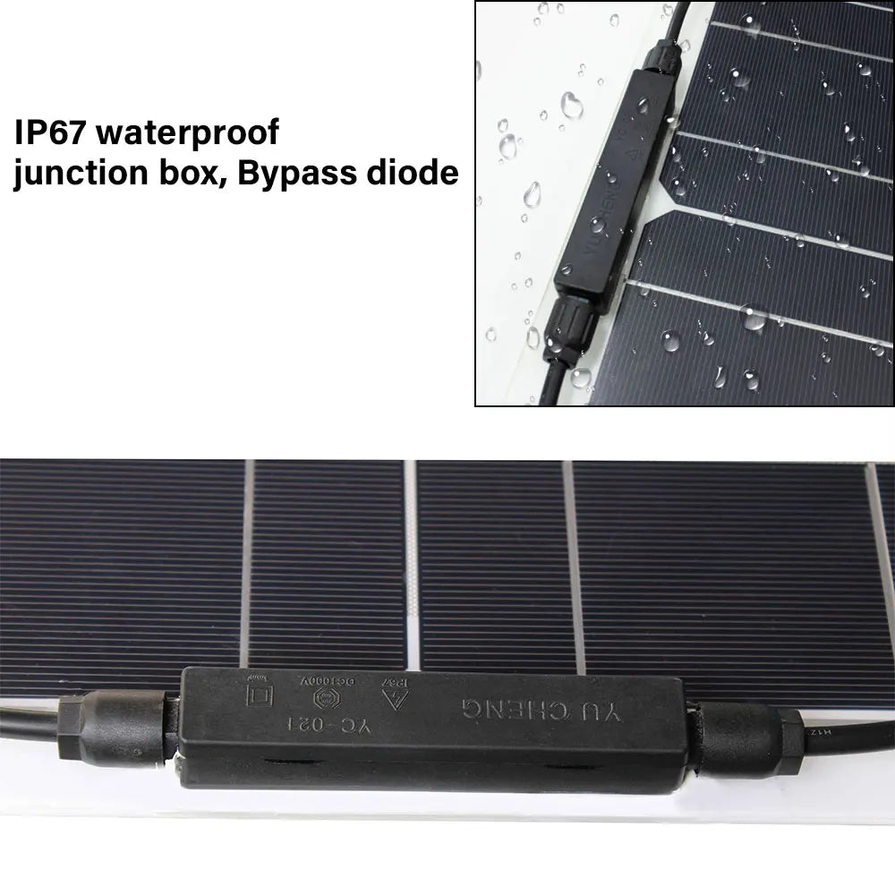 100w panel solar 200w 12v mono solar cell outdoor flexible solar panel kit