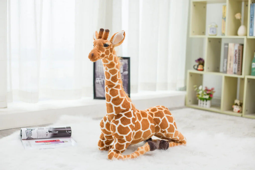 CowLost | fencing-barriers-large-realistic-plush-giraffe-toy |11