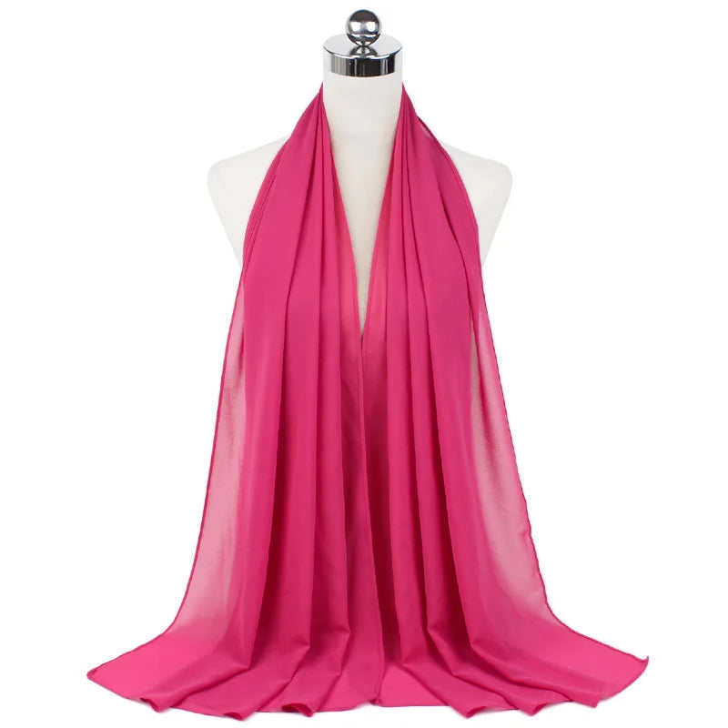 CowLost | muslim-chiffon-hijab-scarf-women-long-solid-color |78