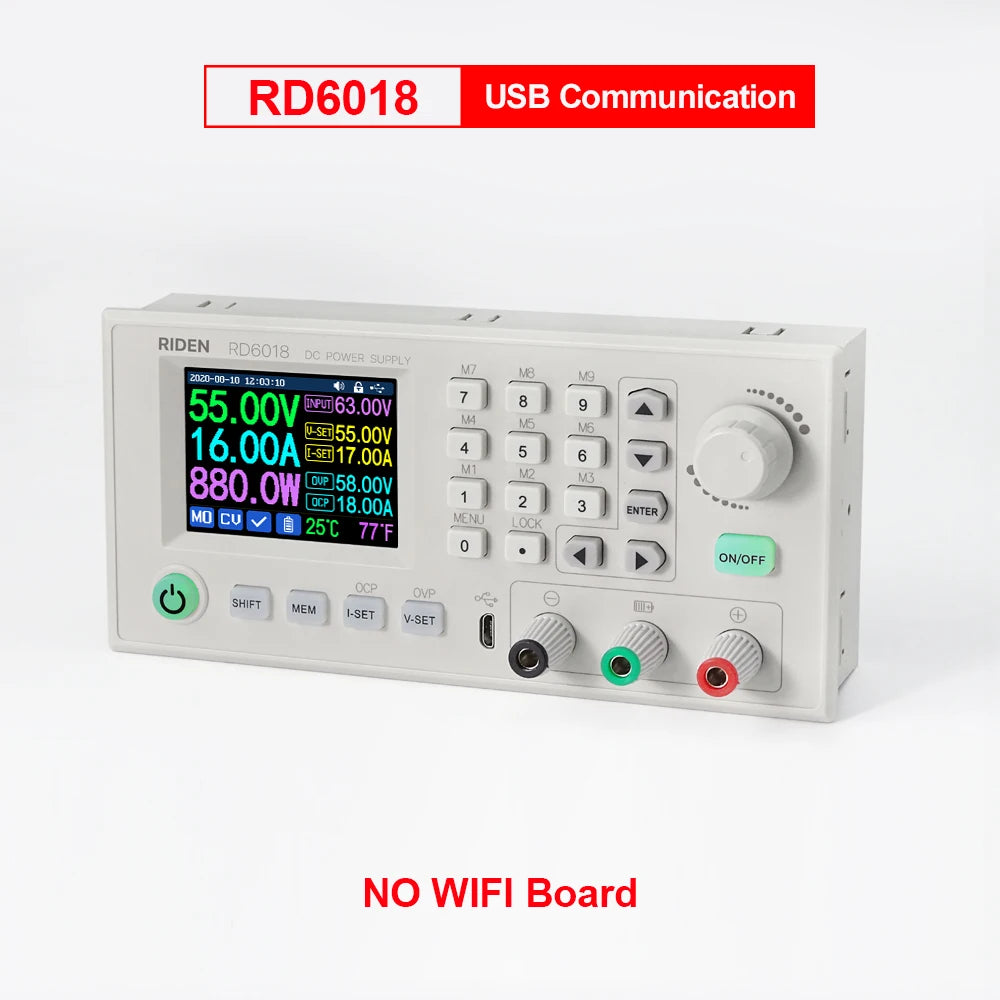 RD6006W DC-DC Buck Converter 60V 6A Voltmeter USB WiFi Power Supply Module
