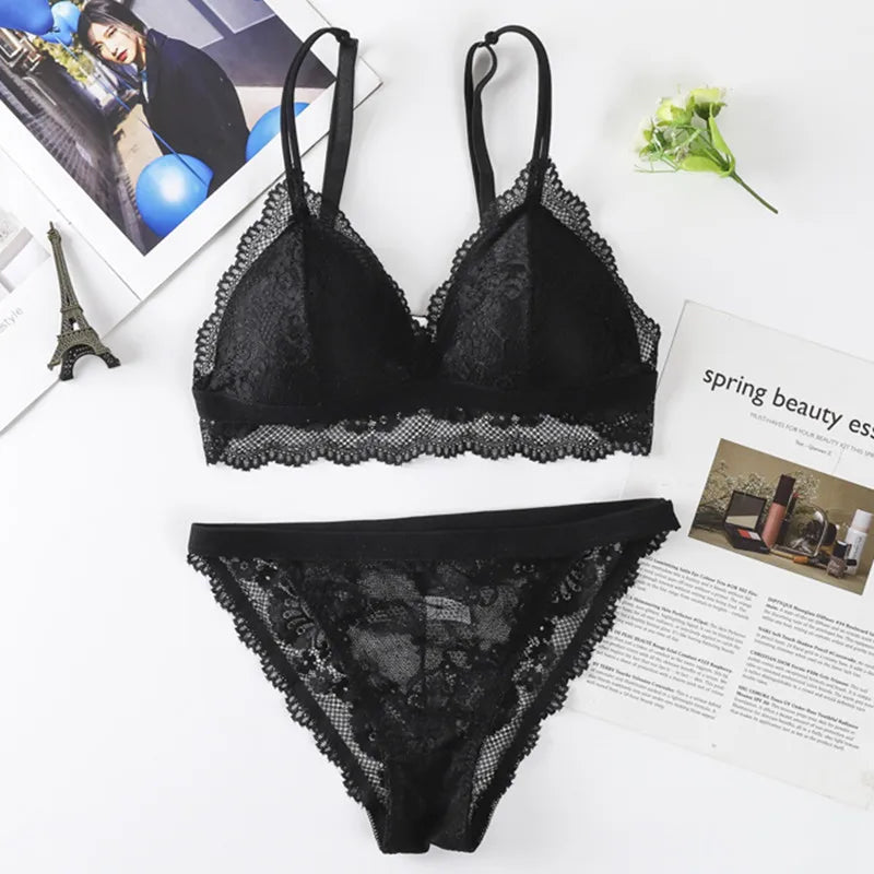 CowLost | product_id-women-lace-push-up-bra-and-brazilian-panties-lingerie-set |23