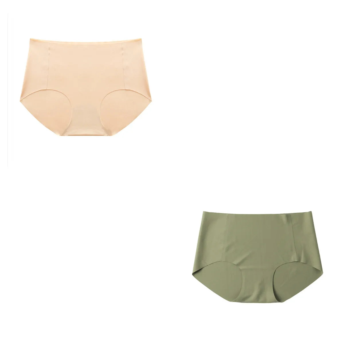 CowLost | product_id-ollymurs-women-seamless-low-waist-invisible-ice-silk-briefs-1-2-pack |30