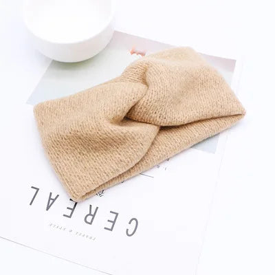 CowLost | women-knitting-cross-knot-woolen-warm-headbands |31