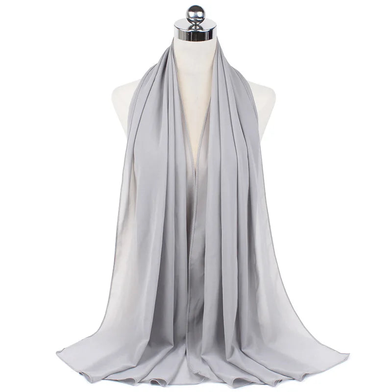 CowLost | muslim-chiffon-hijab-scarf-women-long-solid-color |50