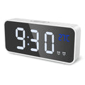 ORIA Digital LED Alarm Clock with Music, Snooze, Temperature, Voice Control, and Backlight