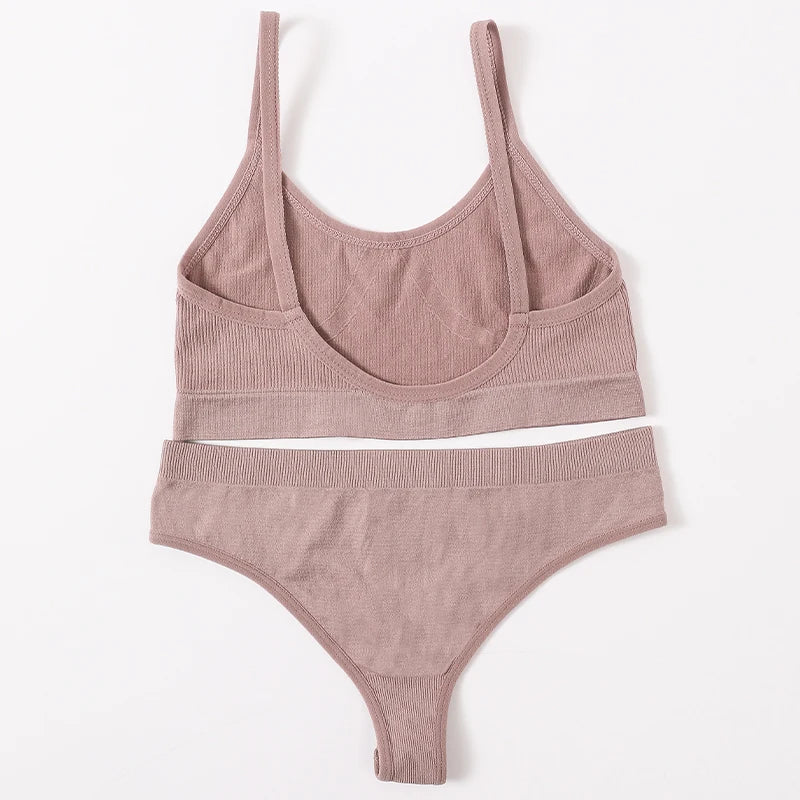 CowLost | product_id-seamless-women-s-sports-bra-high-rise-g-string-panties-set |14