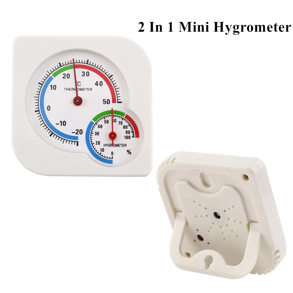 2-in-1 Mini Analog Hygrometer and Thermometer for Indoor & Outdoor Use