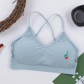CowLost | push-up-bras-for-women-cotton-underwear-female-cherry-print-bralette-wireless-seamless-brassiere-removable-pads-sexy-lingerie |9