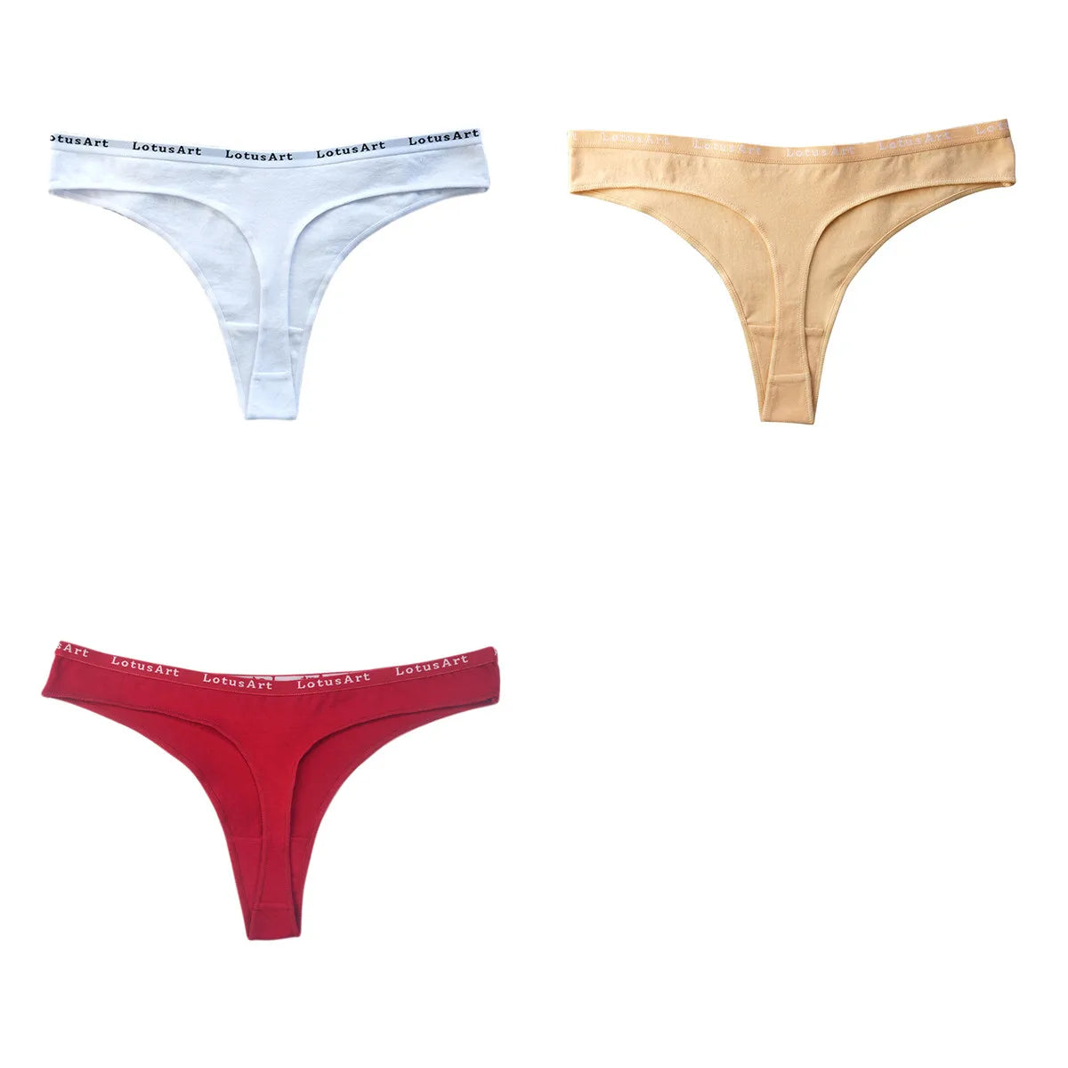 CowLost | product_id-3pcs-women-s-cotton-low-rise-seamless-breathable-g-string-panties-set |22