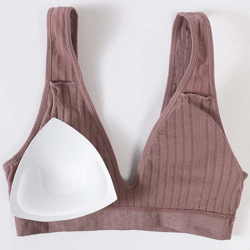 CowLost | product_id-seamless-ribbed-wire-free-push-up-sports-bra-for-women-m-xl |9
