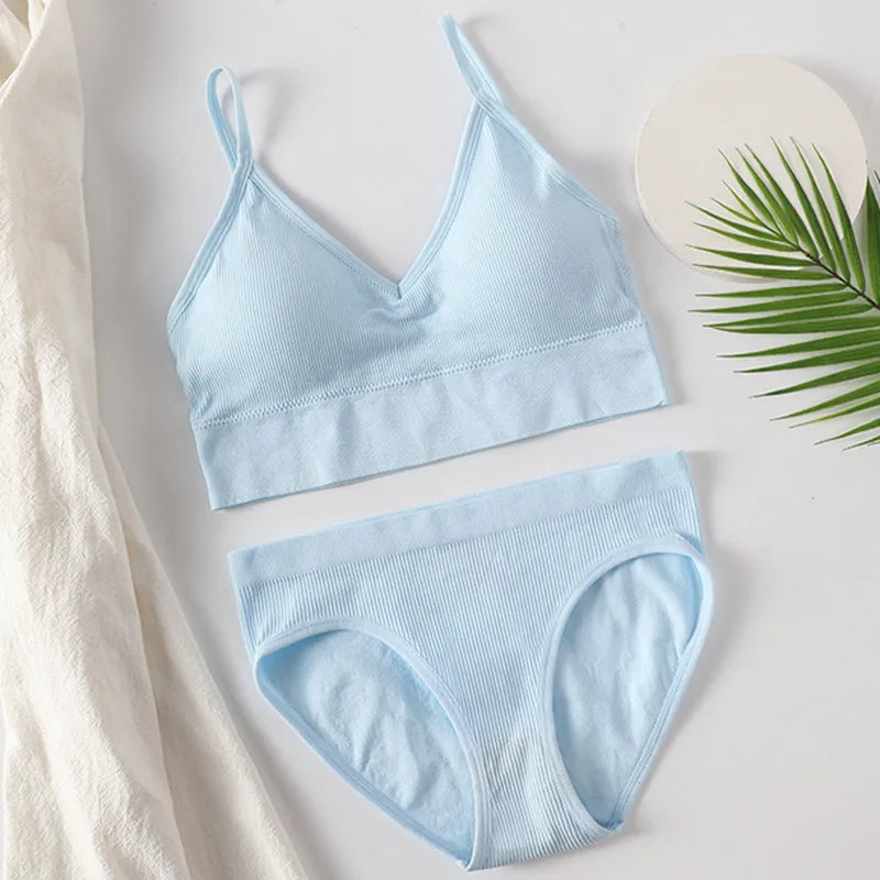 CowLost | product_id-seamless-women-s-low-back-wire-free-bra-and-panties-set-backless-lingerie-crop-top |11