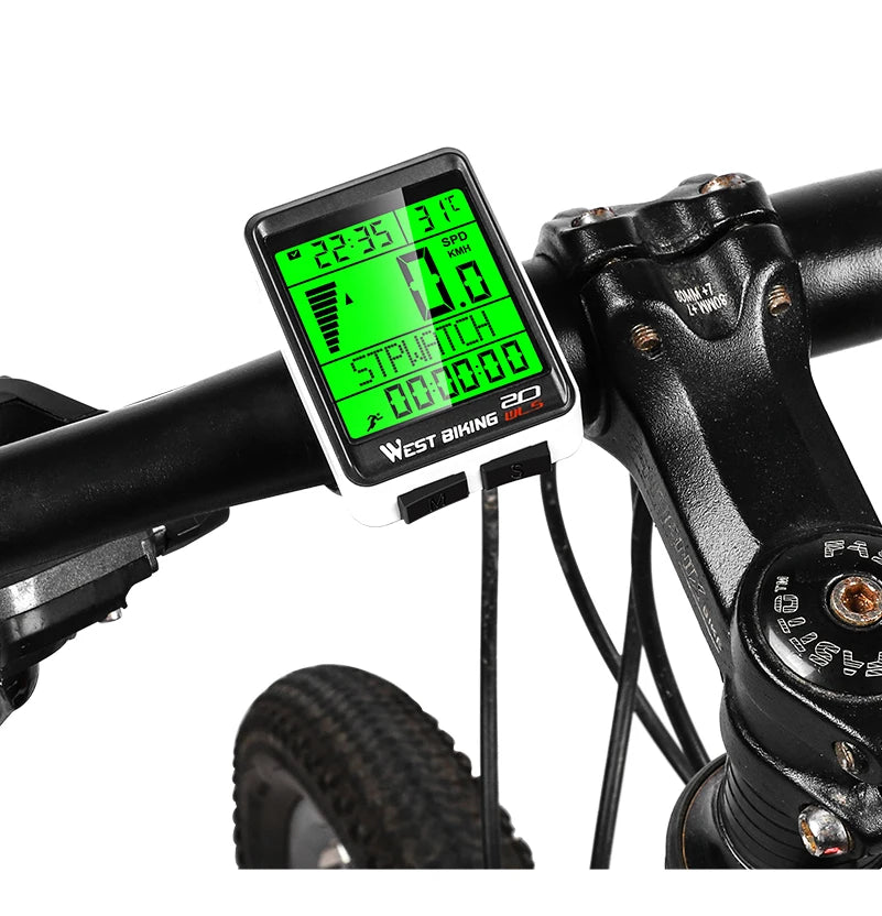 CowLost | west-biking-led-waterproof-bicycle-computer-wireless-5-language-cycling-bike-odometer-stopwatch-speedometer-2-1in-bike-computer |22