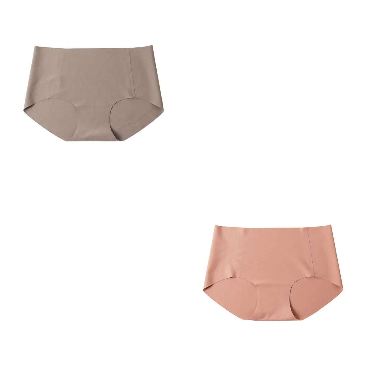CowLost | product_id-ollymurs-women-seamless-low-waist-invisible-ice-silk-briefs-1-2-pack |32