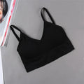 CowLost | women-tube-top-seamless-bra-crop-top-solid-color-sports-sexy-lingerie-active-bra-tops-underwear-with-removable-pads |30