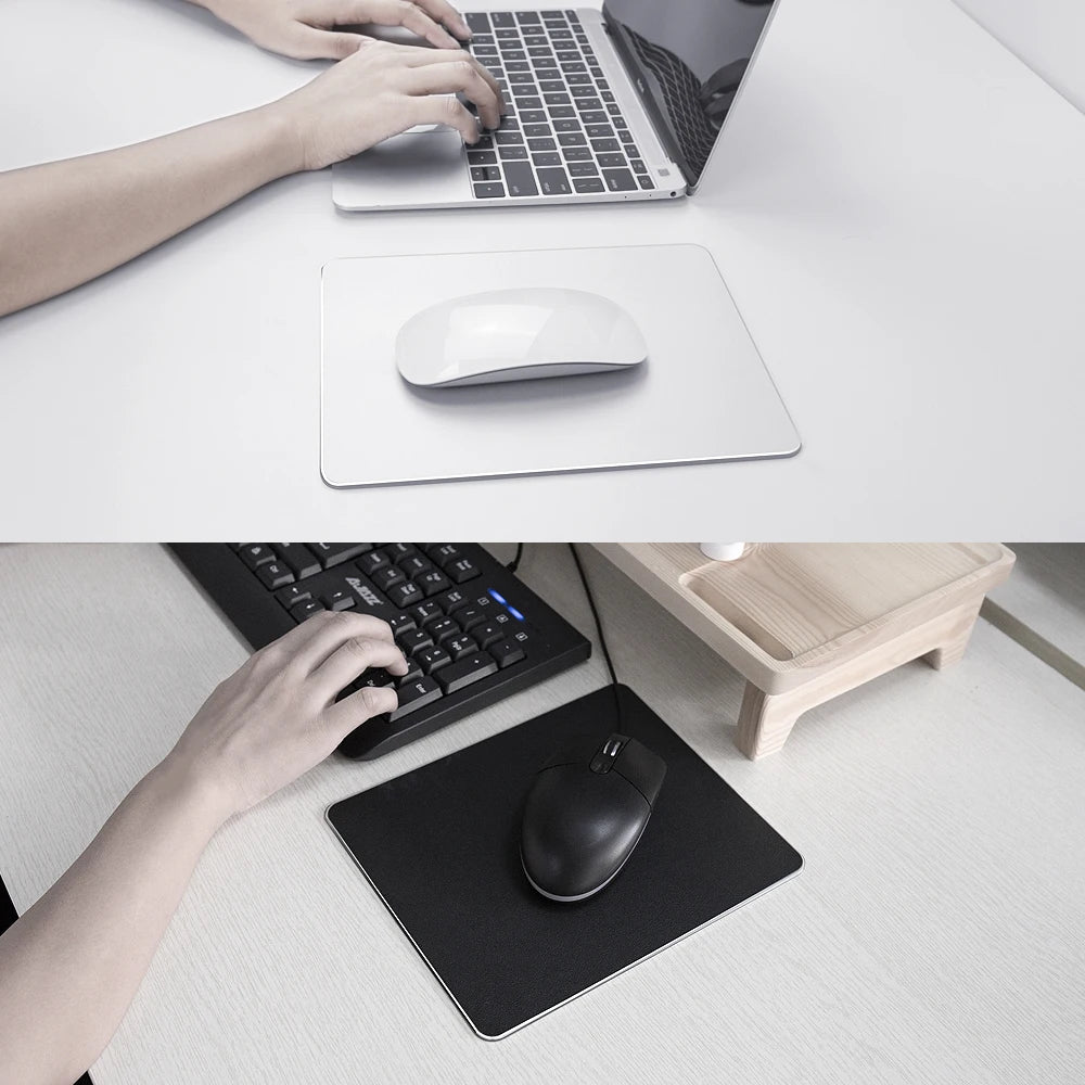 CowLost | metal-aluminum-mouse-pad-mat-hard-smooth-magic-thin-mousead-double-side |5