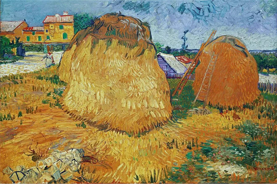 CowLost | harvest-at-la-crau-by-van-gogh-landscape-oil-painting-reproductions-on-canvas |42