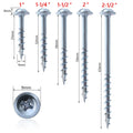 CowLost | product_id-100pcs-25-63mm-coated-pocket-hole-screws-phillips-drive-woodworking-tool-accessories |1