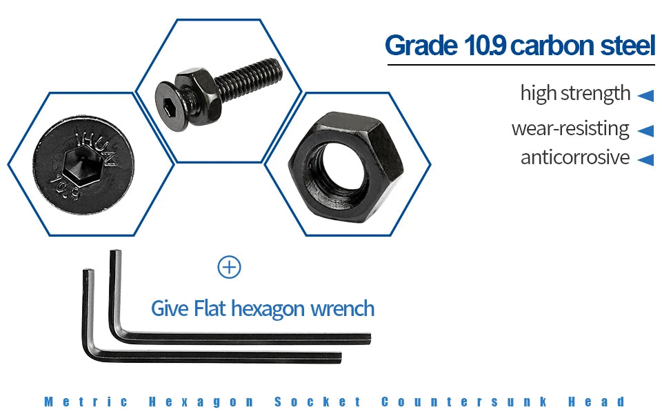 CowLost | nindejin-hex-hexagon-socket-countersunk-head-screw-kit |6
