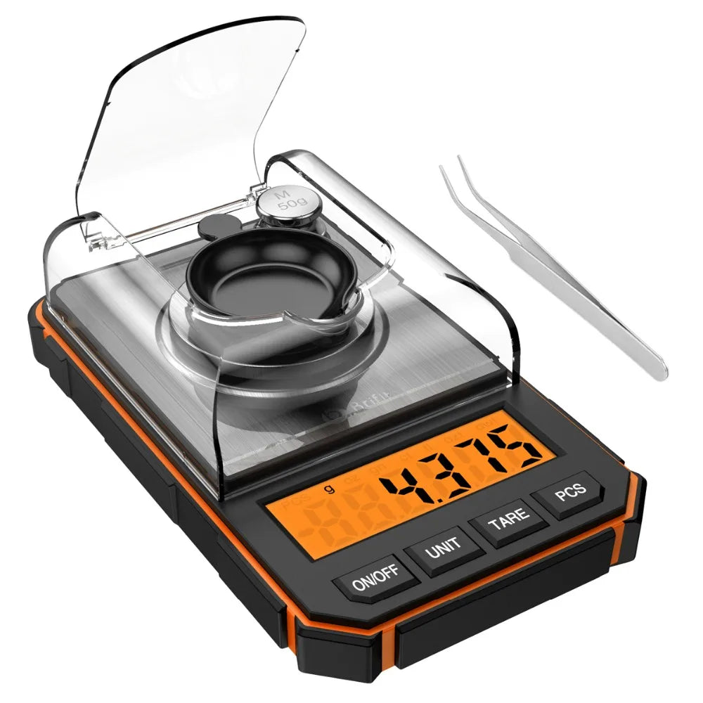 Brifit 0.001g-50g Digital Pocket Scale with Calibration Weights and LED Display