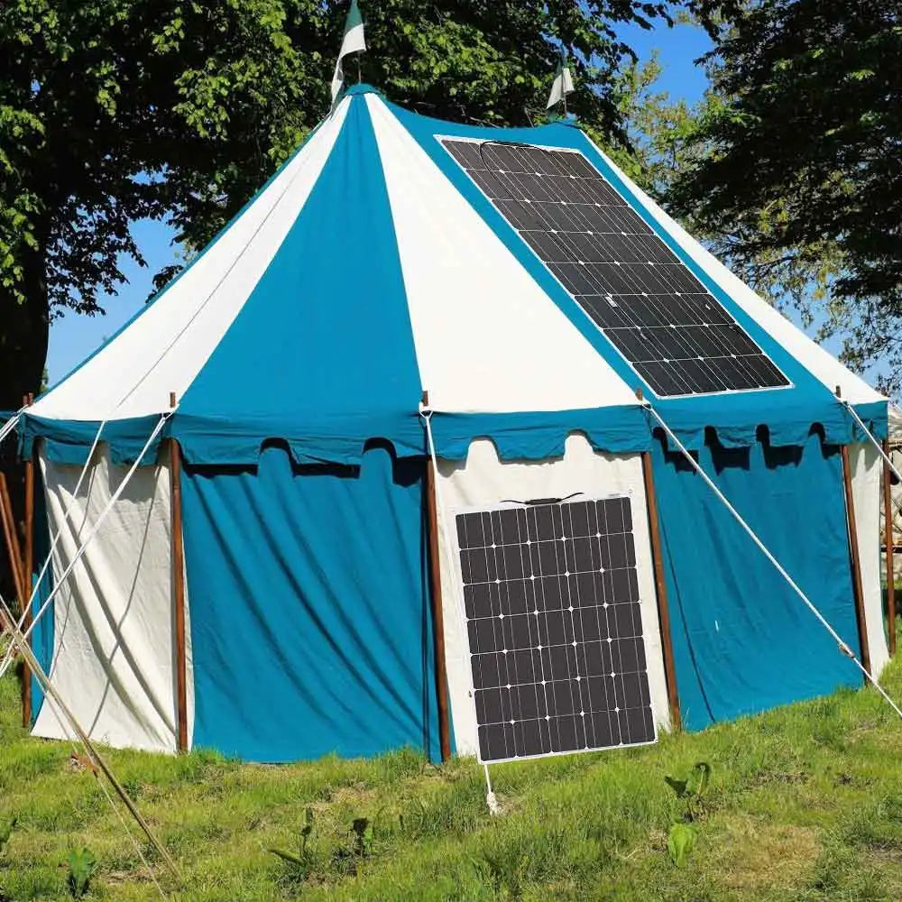 CowLost | 12v100w-200w-300w-high-efficiency-monocrystalline-solar-cell-flexible-solar-panel-kit-for-12-volt-battery-camping |20