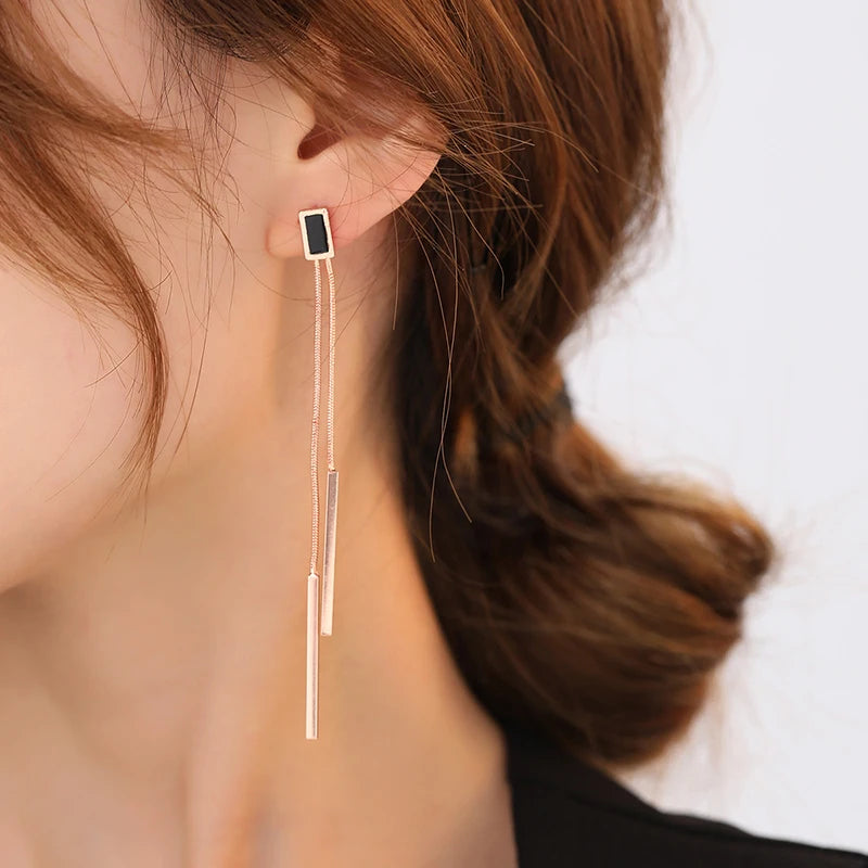 CowLost | vintage-long-tassel-geometric-square-drop-earrings-for-women |3