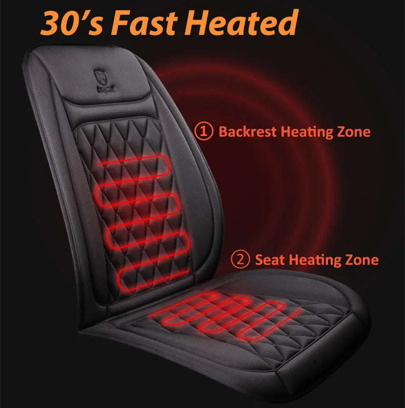 12-24v Heated Car Seat Cover 30'