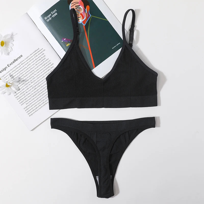CowLost | product_id-women-seamless-low-rise-bra-panties-set-u-shape-back-crop-top-bralette-sport-underwear |20
