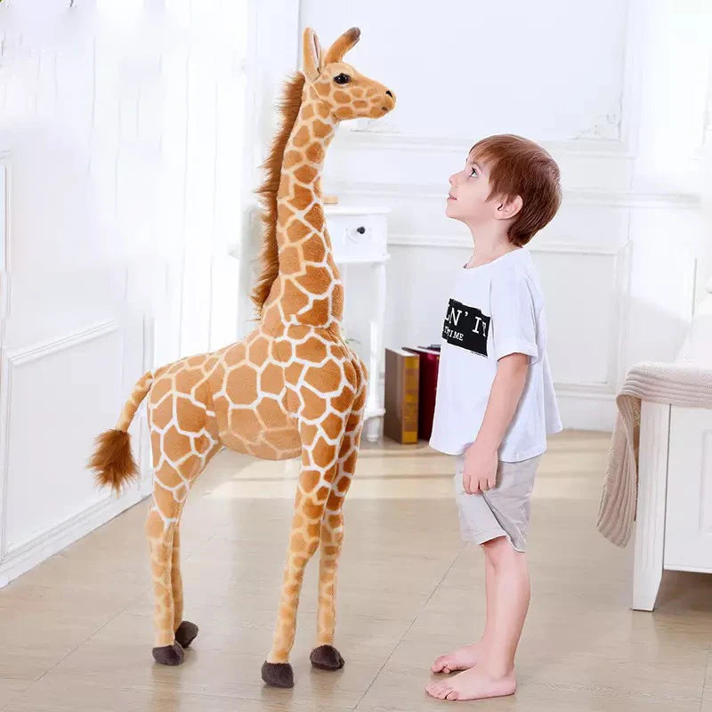 CowLost | fencing-barriers-large-realistic-plush-giraffe-toy |7