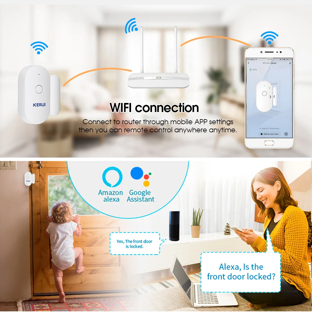 CowLost | fencing-barriers-kerui-tuya-smart-home-wifi-door-sensor-alarm |5