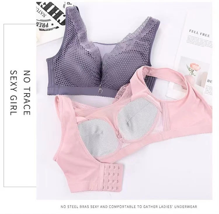 CowLost | product_id-sexy-lace-wire-free-seamless-large-size-anti-sagging-comfortable-bra |5