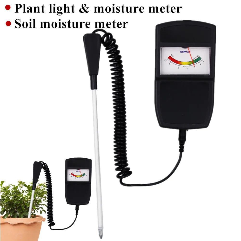 3-in-1 Portable Soil Tester pH Moisture Acidity Meter for Garden Plants