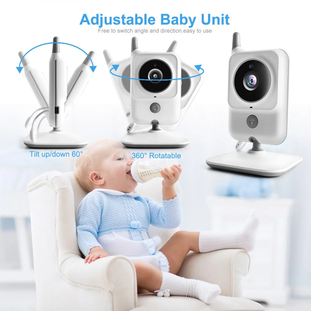 CowLost | 3-2-inch-lcd-video-baby-monitors-wireless-babysitter-two-way-audio-night-light-temperature-pet-baby-camera-nanny-music-vb607 |17
