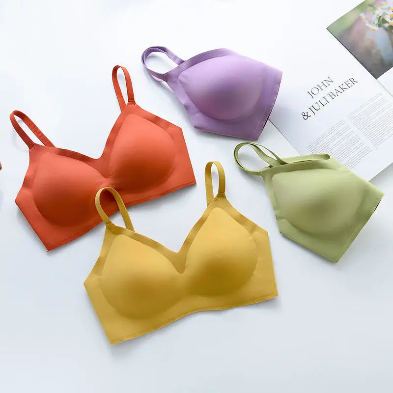 CowLost | product_id-seamless-womens-rimless-3-4-cup-wire-free-traceless-push-up-bra |9