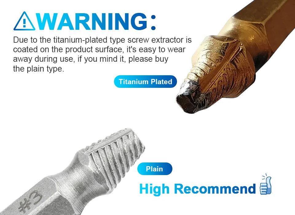 CowLost | nindejin-4-5-6pcs-damaged-screw-extractor-drill-bit-extractor |7