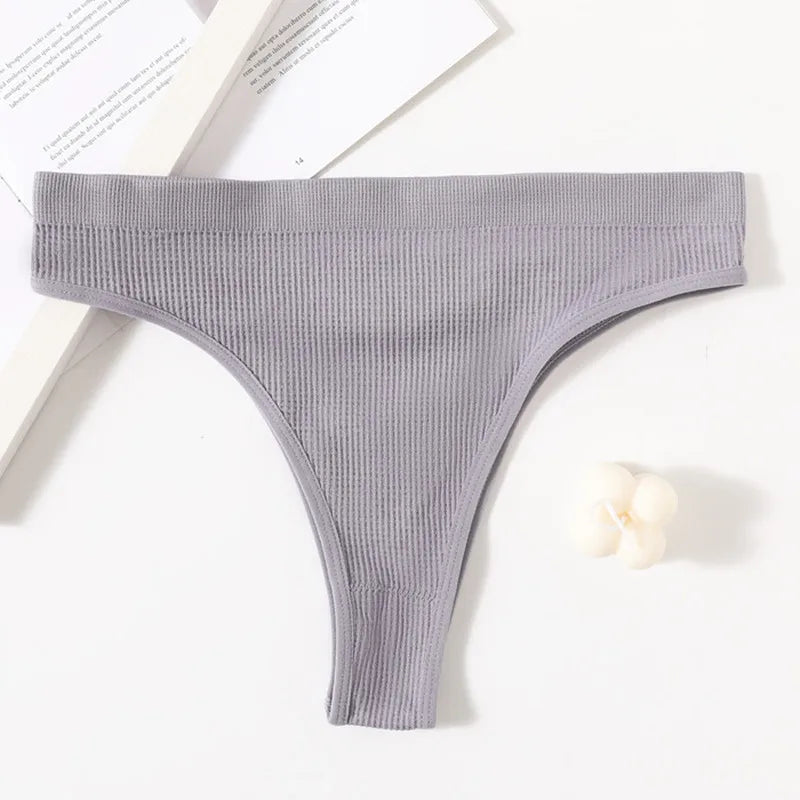CowLost | 5pcs-set-seamless-briefs-women-brazilian-panties-sexy-lingerie-female-underpants-low-rise-bottom-solid-color-underwear-m-l |16