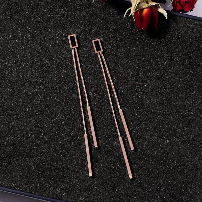 CowLost | vintage-long-tassel-geometric-square-drop-earrings-for-women |12
