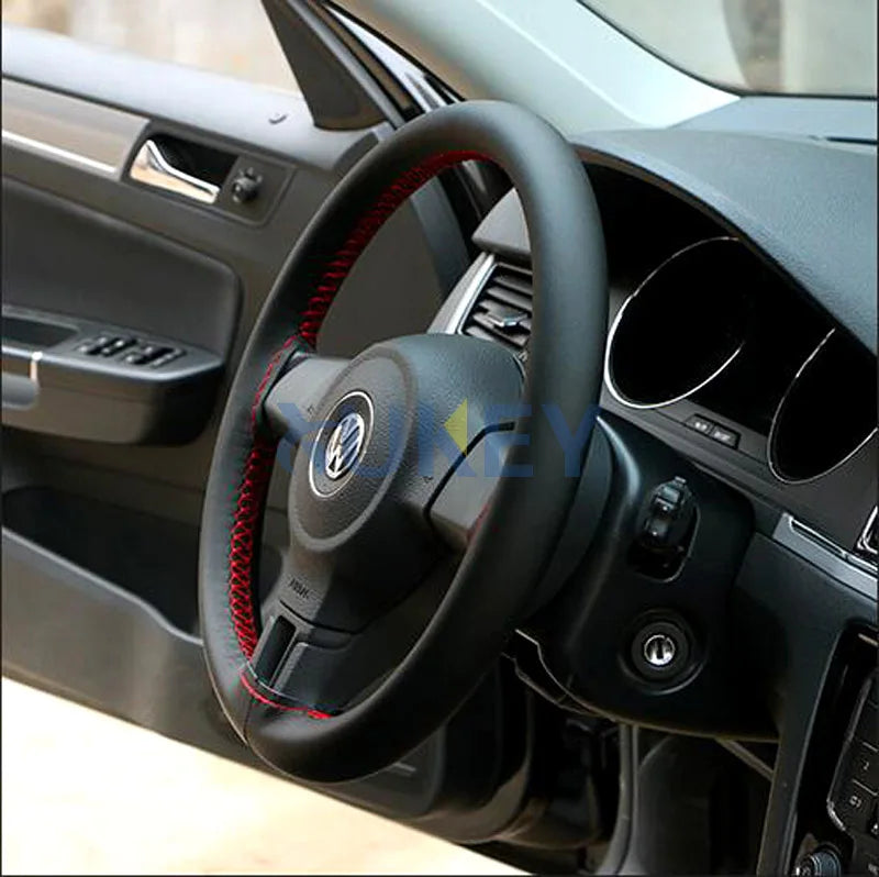 CowLost | 38cm-universal-leather-steering-wheel-cover |9