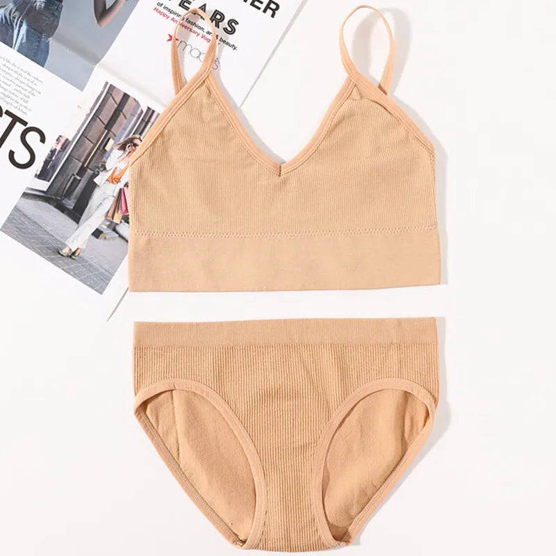 CowLost | product_id-women-seamless-u-back-bra-low-rise-brief-set-no-pads-fitness-crop-top-lingerie |31
