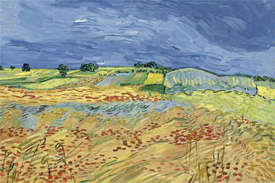CowLost | harvest-at-la-crau-by-van-gogh-landscape-oil-painting-reproductions-on-canvas |29