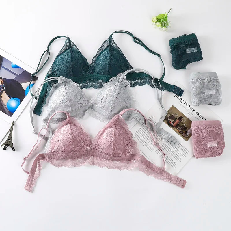 CowLost | product_id-women-lace-push-up-bra-and-brazilian-panties-lingerie-set |1