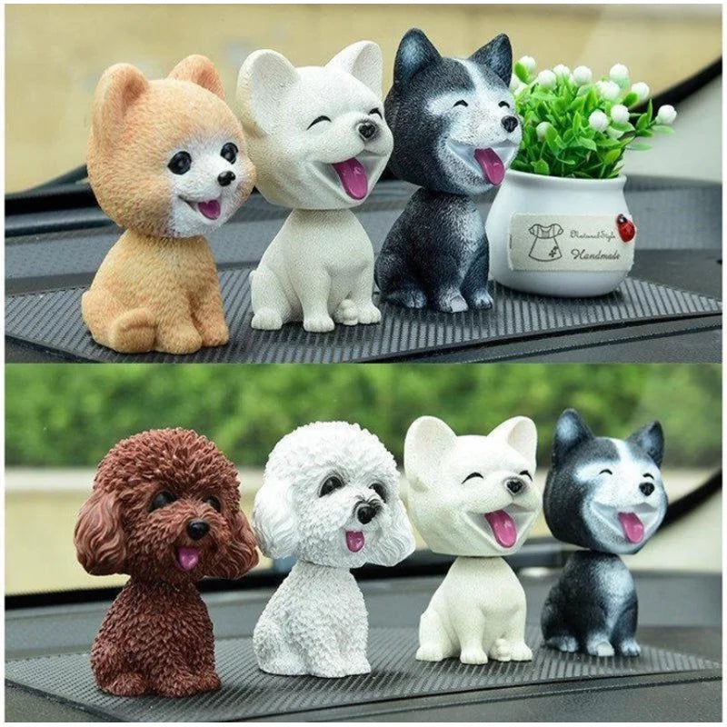 CowLost | product_id-9cm-husky-pomeranian-teddy-dog-nodding-car-dashboard-ornament-gift |1