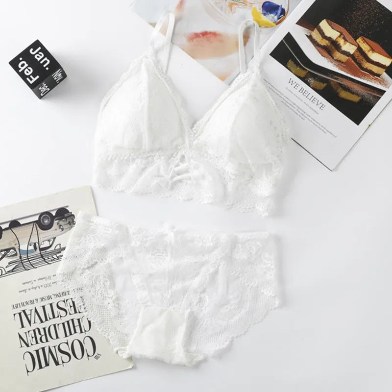 CowLost | product_id-women-lace-push-up-bra-and-brazilian-panties-lingerie-set |29