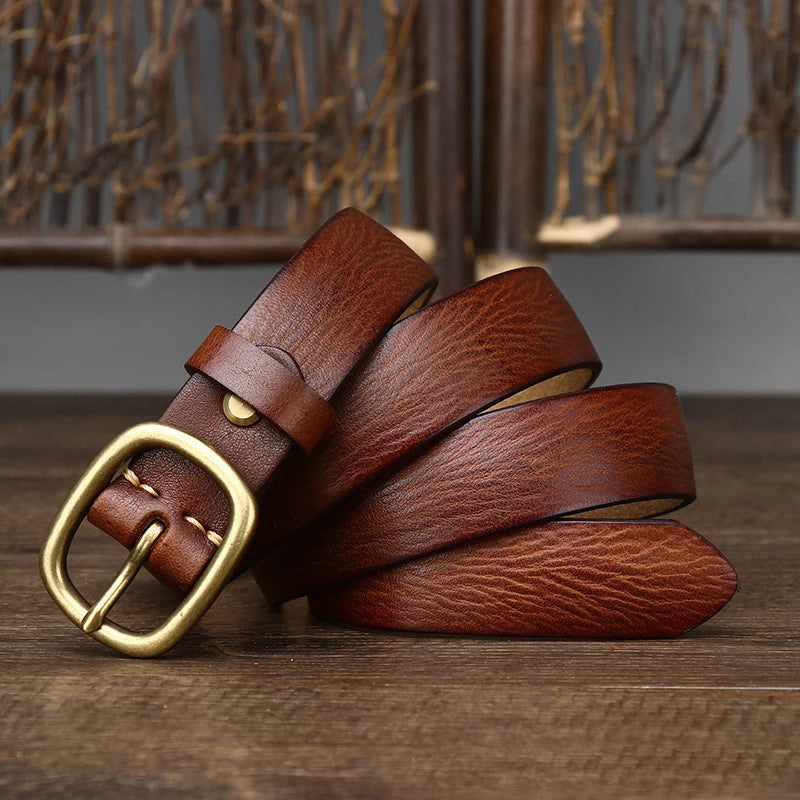 CowLost | 2-8cm-retro-female-real-thick-genuine-leather-belt |12