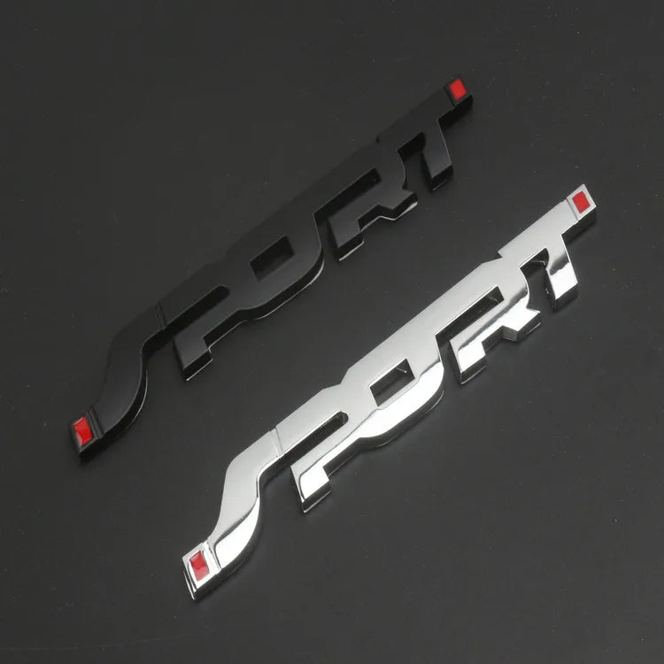 CowLost | car-accessories-sticker-styling-metal-3d-chrome-black-auto-car-trunk-racing-sport-word-letter-logo-emblem-badge-decal-sticker |9